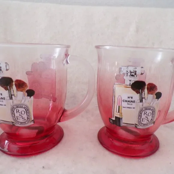 Chanel No 5 Amanda Greenwood Designer Label Glass Mug - Picture 6 of 8